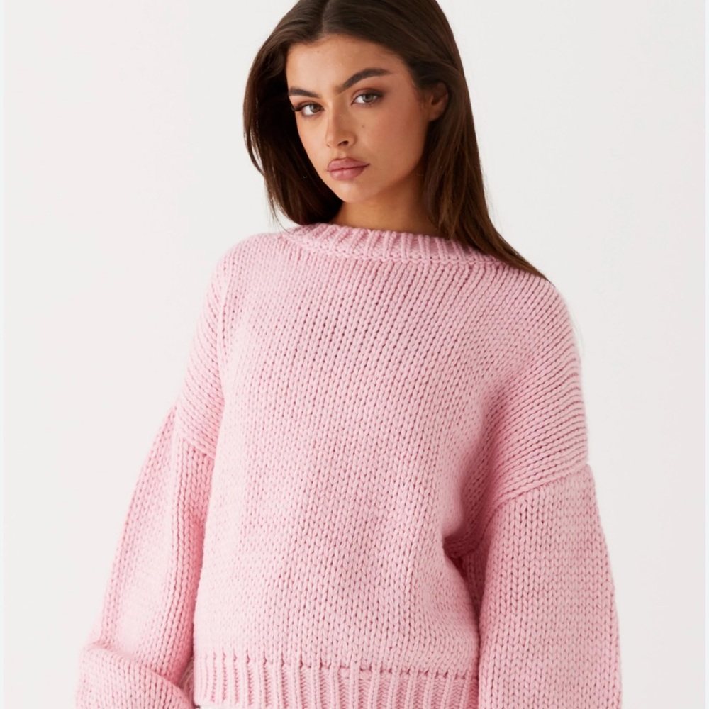 Peppermayo Soft Pink Crew Neck Sweater